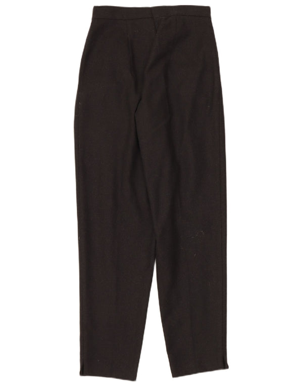 Pantaloni chino vintage conici pentru femei cu talie înaltă L26 L28 negru