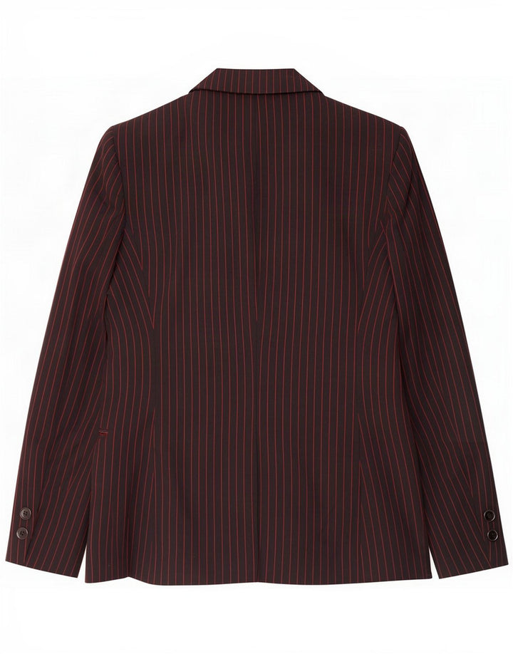 Jachetă pentru femei Liu Jo, cu 3 nasturi, IT 44 Medium Black Pinstripe Viscose