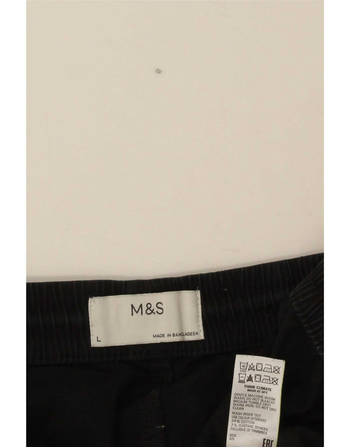 Pantaloni scurți chino pentru bărbați Marks & Spencer, mari W34, bumbac negru