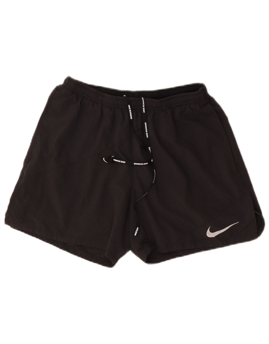 Pantaloni scurți sport Nike Dri Fit pentru femei UK 12 Medium Gri Poliester