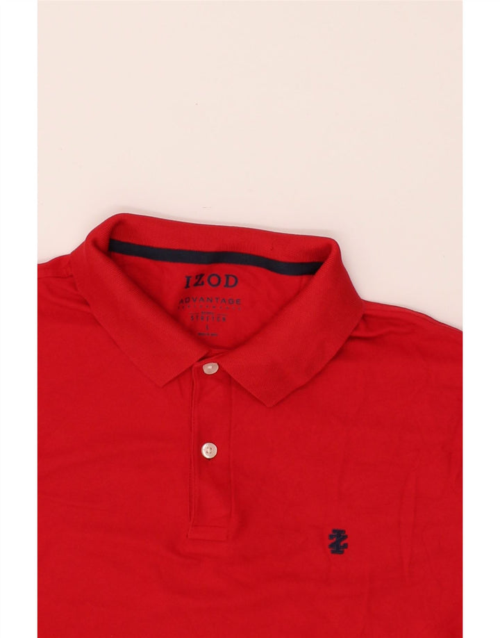 IZOD Mens Polo Shirt Large Red Cotton Vintage Izod and Second-Hand Izod from Messina Hembry 