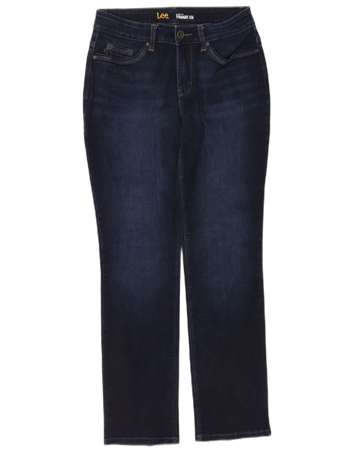 Blugi drepti pentru femei Lee W28 L30 bleumarin
