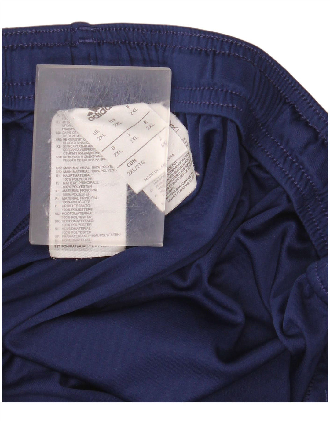 Pantaloni scurți Sport Climalite Adidas pentru bărbați 2XL, poliester bleumarin