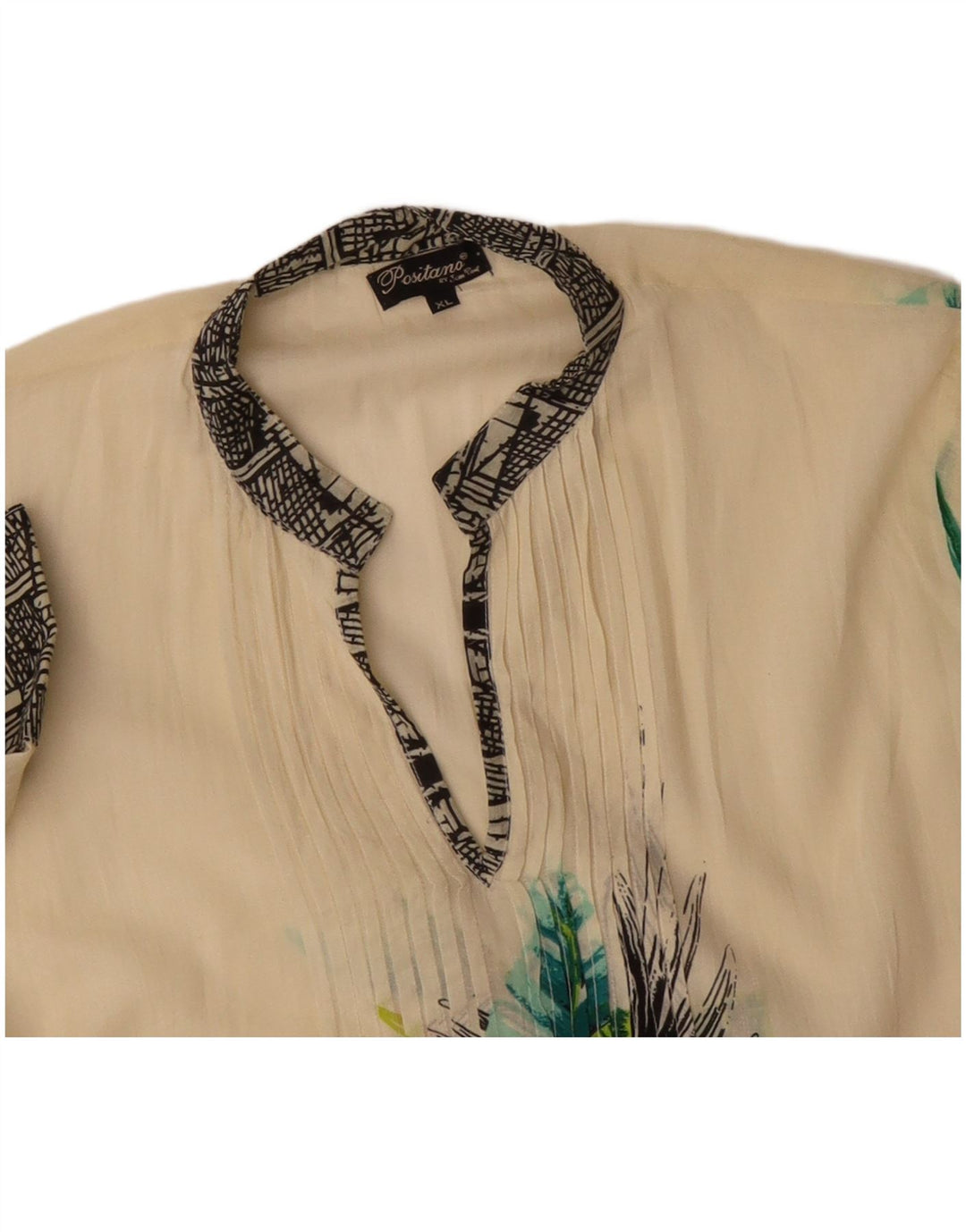 POSITANO BY JEAN PAUL Rochie tunică supradimensionată pentru femei UK 18 XL Bej Floral