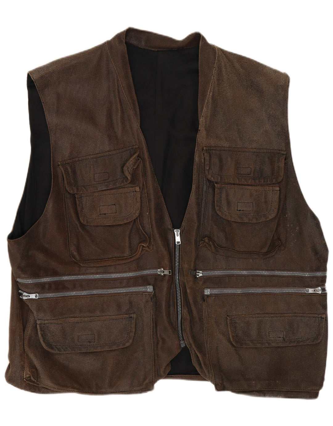 Gilet vintage pentru bărbați, UK 42 XL, maro