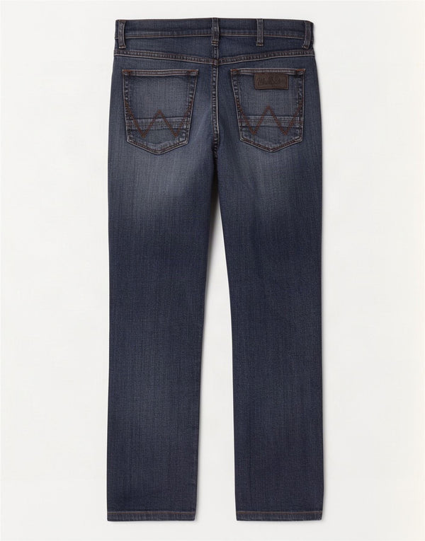 Blugi drepte pentru bărbați Wrangler Greensboro W33 L30 bumbac albastru