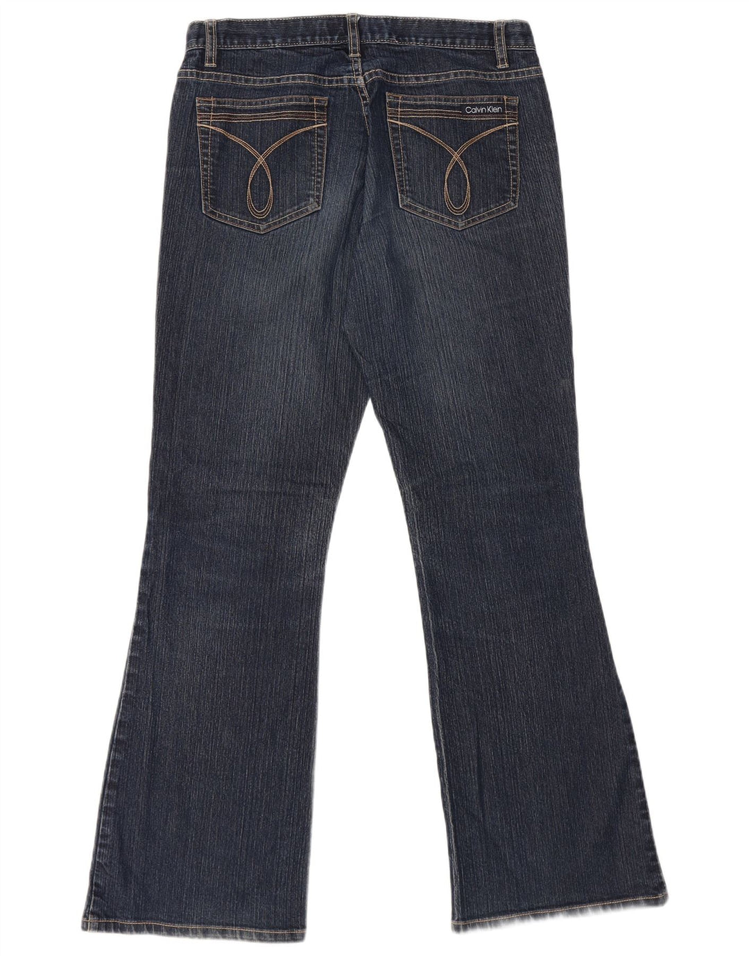 CALVIN KLEIN Blugi evazați pentru femei US 8 Medium W32 L31 Bleumarin Bumbac