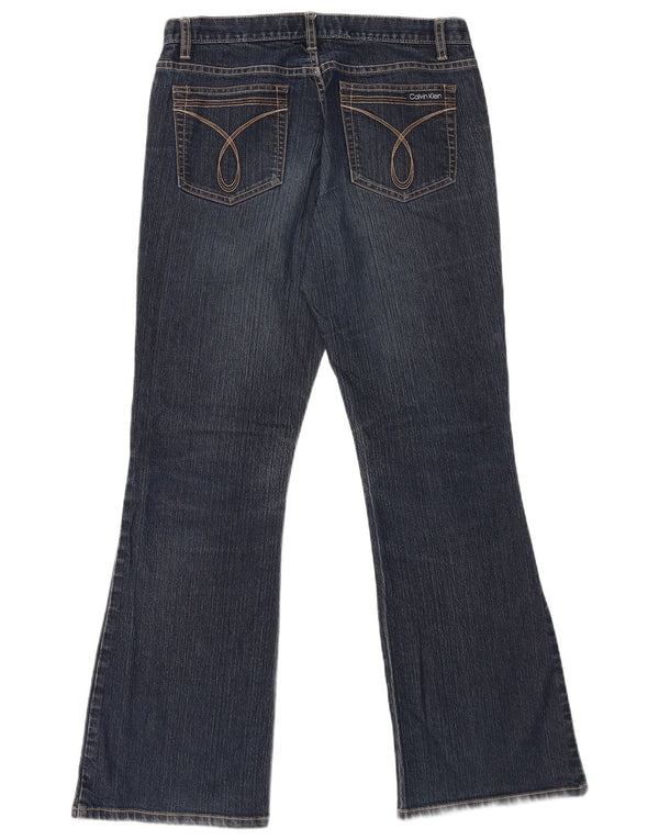 CALVIN KLEIN Blugi evazați pentru femei US 8 Medium W32 L31 Bleumarin Bumbac