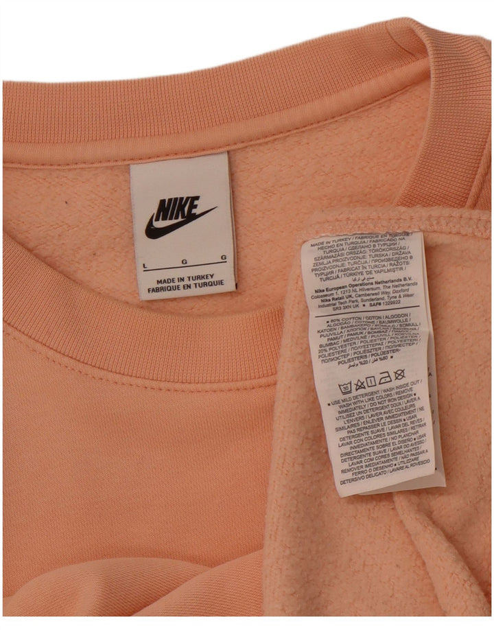 Pulover NIKE pentru bărbați, bumbac mare portocaliu