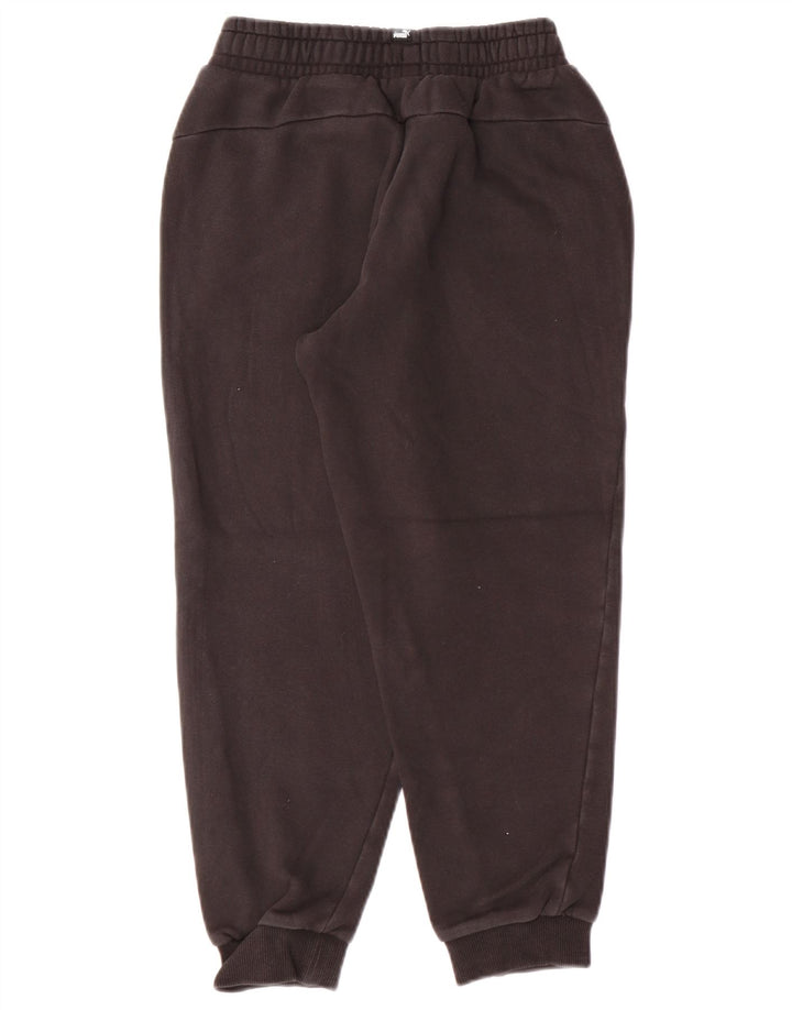 Puma Băieți Pantaloni Trening Pantaloni Joggeri 11-12 Ani Bumbac Negru