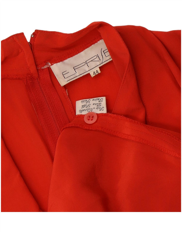 Rochie Wrap Femei VINTAGE IT 44 Medium Orange Silk