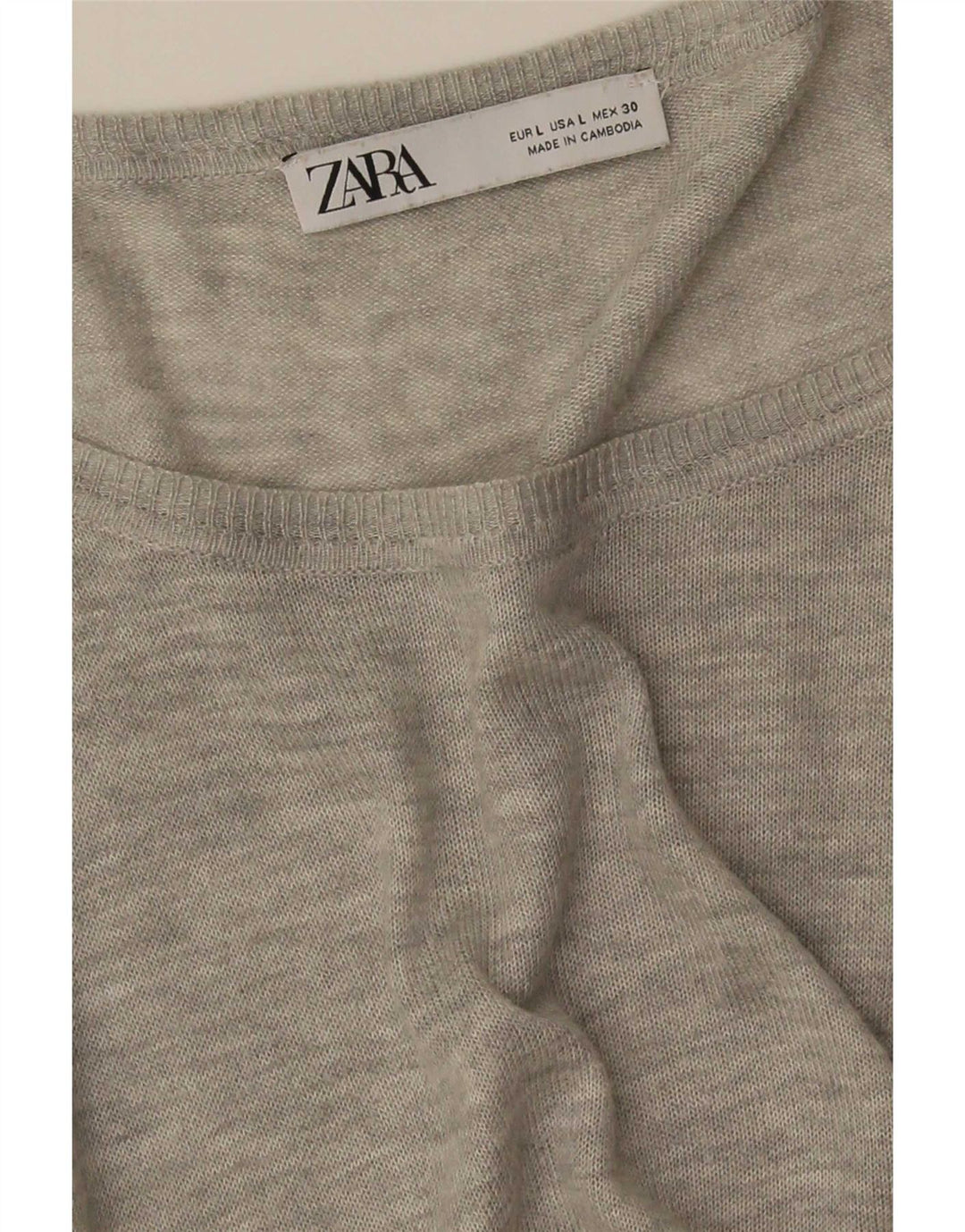 Bluză supradimensionată pentru femei Zara UK 16 mare gri