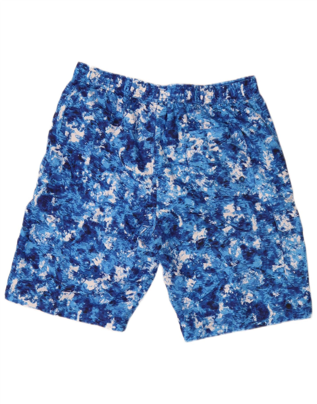 Pantaloni scurți de înot pentru bărbați Mountain Warehouse, poliester cu vopsea cravată, albastru mediu