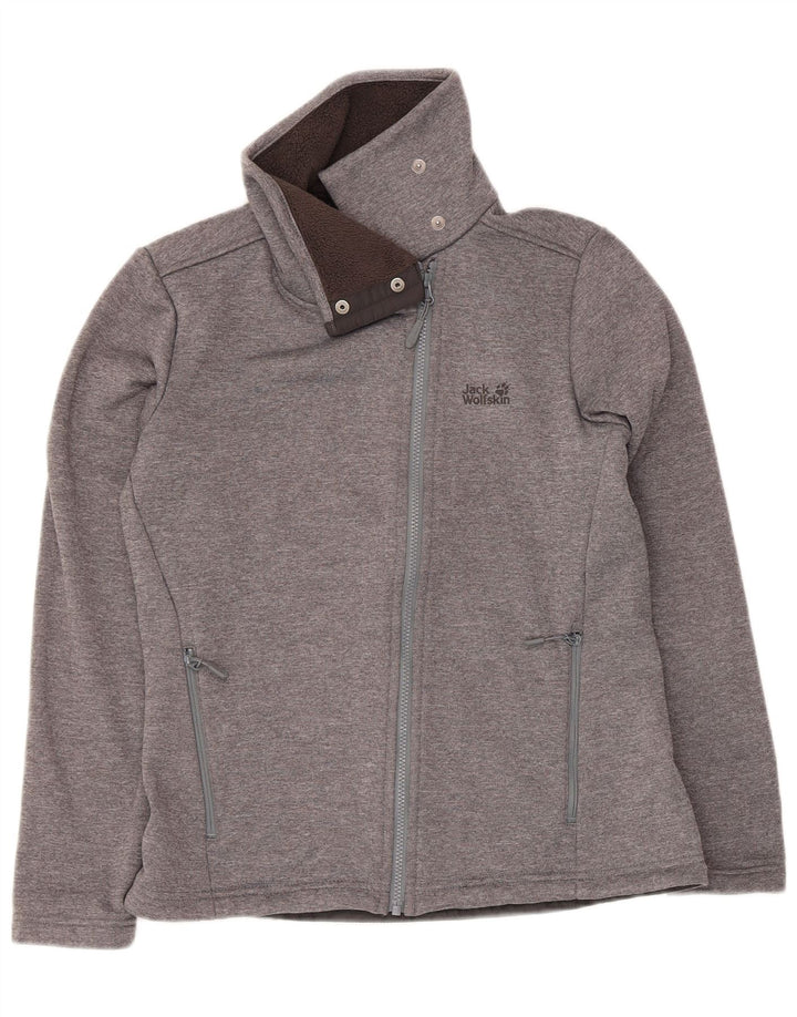 Jack Wolfskin Jachetă de trening pentru femei UK 14 Medium Grey Flecked
