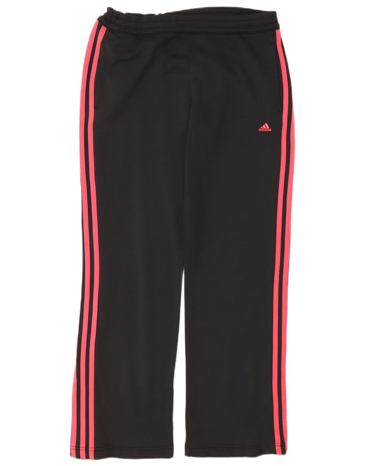 Pantaloni de trening Adidas pentru femei UK 12 Poliester mediu negru