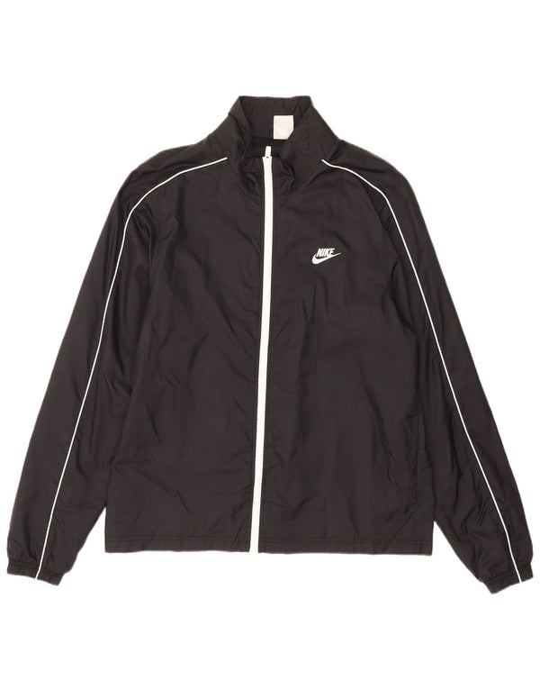 Jachetă de ploaie Nike pentru bărbați UK 40, mare, negru, nailon
