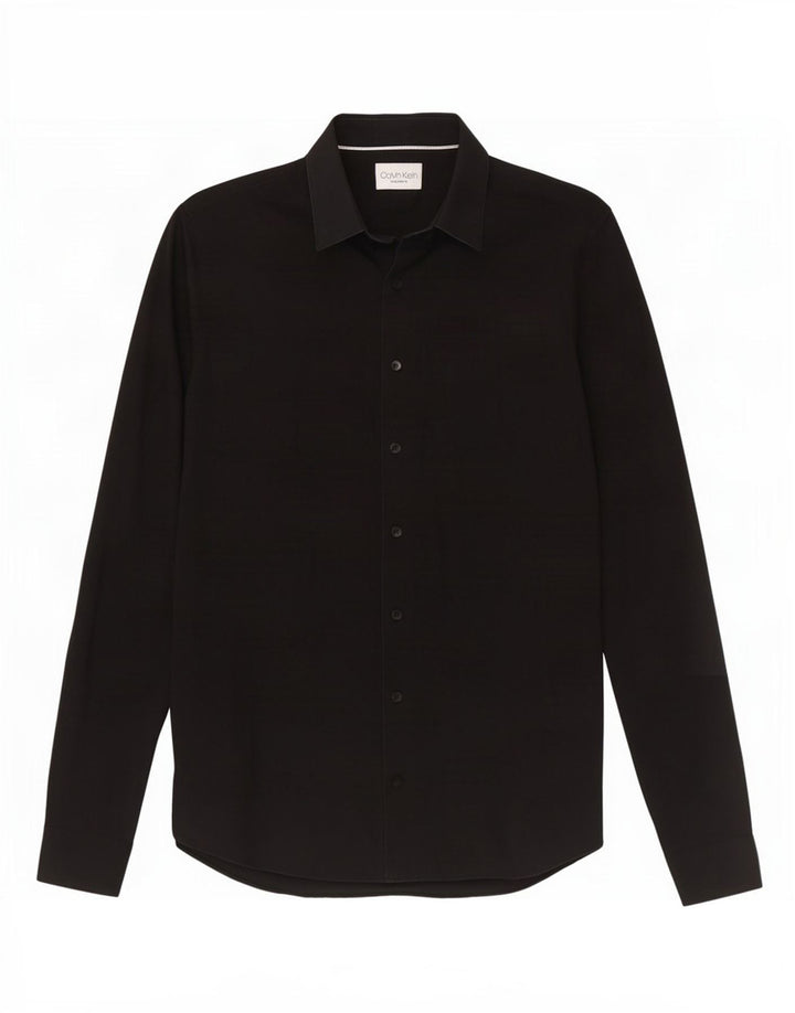 Cămașă pentru bărbați Calvin Klein Extra Slim Fit Mărimea 38 15 Medium Negru