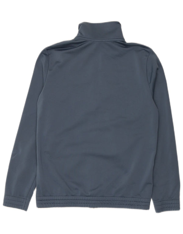Jachetă de trening pentru băieți Adidas 12-13 ani, gri, poliester color bloc