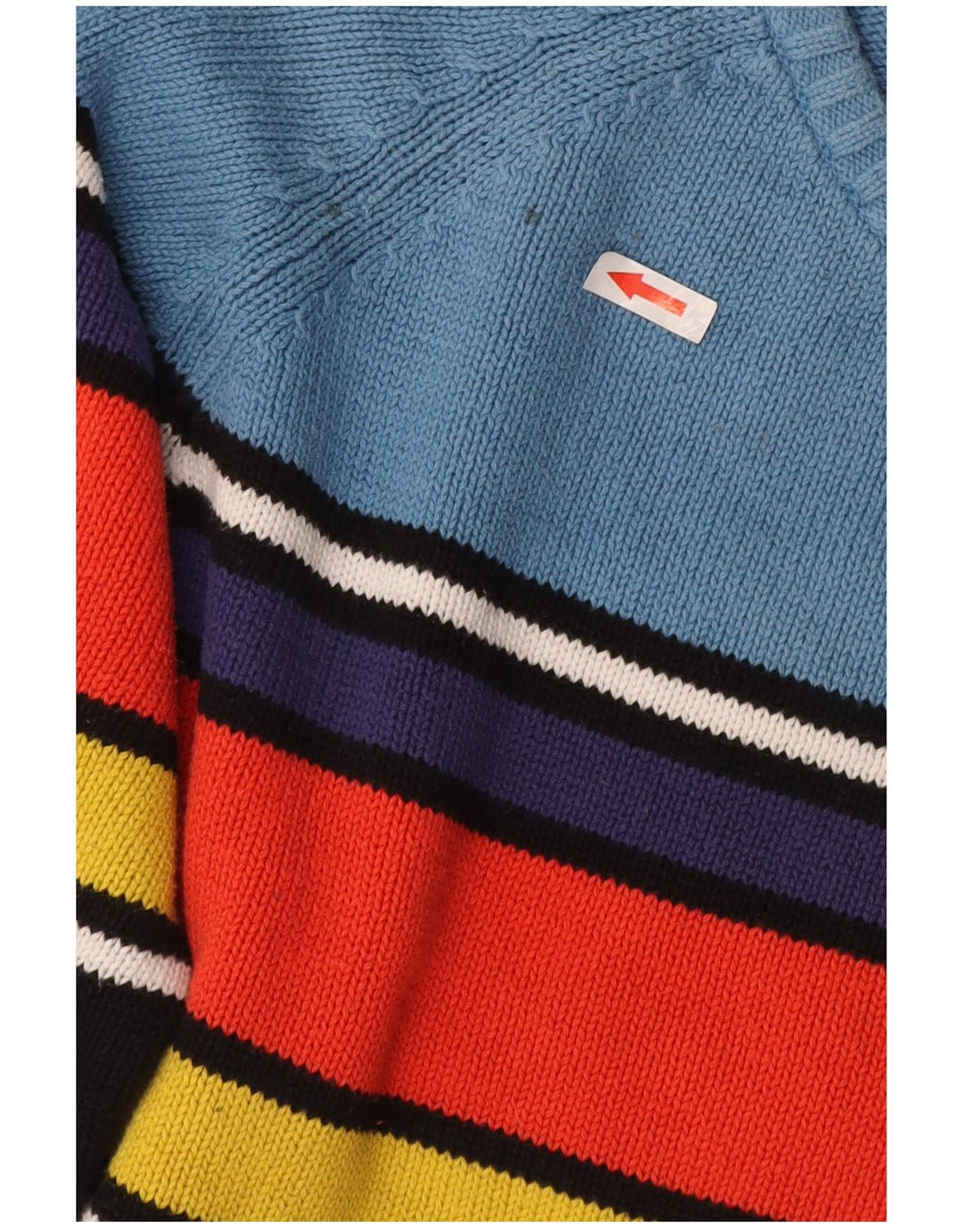 Pulover pentru bărbați Zara, cu decolteu rotund, cu dungi mari, multicolore
