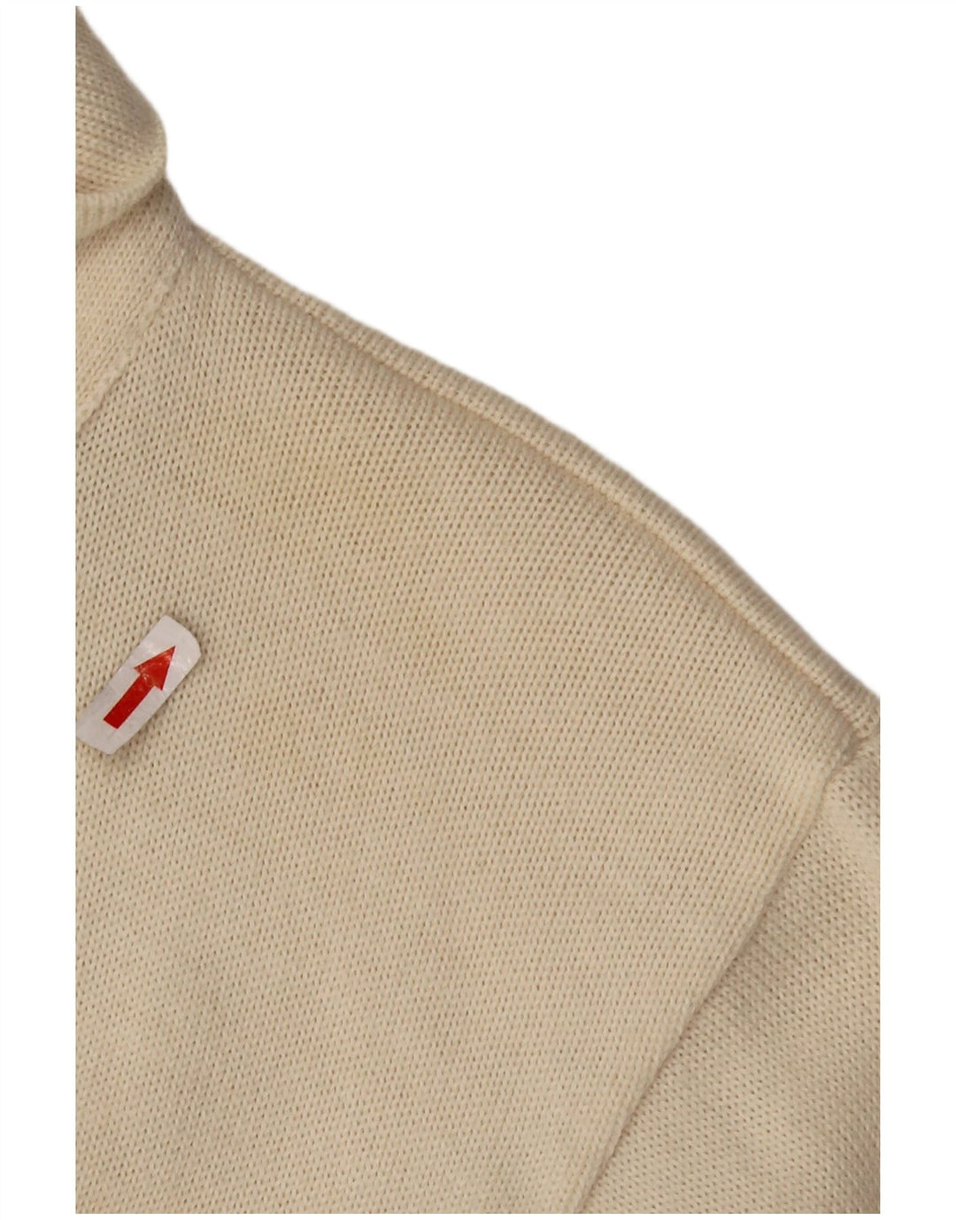 Bluză cămașă tricotată pentru femei CIRO ESPOSITO UK 14 Lână mare, albă