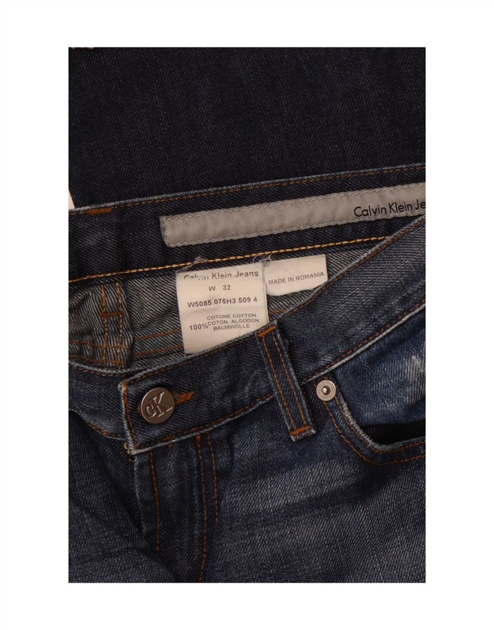 CALVIN KLEIN Blugi Bootcut pentru femei W32 L33 Bumbac bleumarin