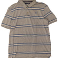 Crew Clothing Tricou polo pentru bărbați, bumbac cu dungi gri mediu