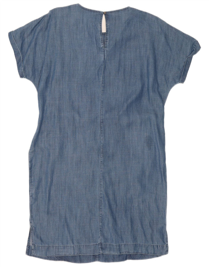 Următorul Rochie de denim supradimensionată pentru femei UK 12 Medium Blue Lyocell