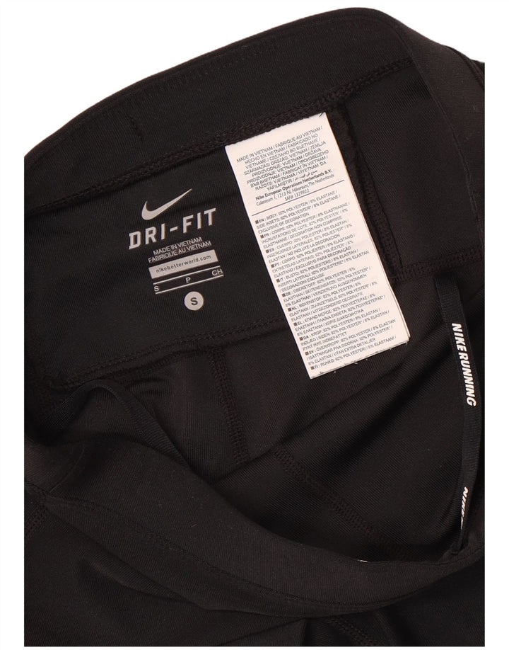 Pantaloni scurți sport Nike Dri Fit pentru femei UK 8 Small Negru Poliester