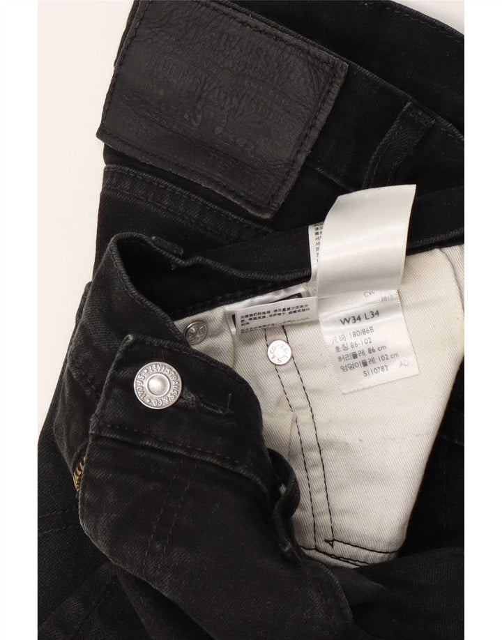 Blugi slim pentru bărbați Levi's W34 L34 bumbac gri