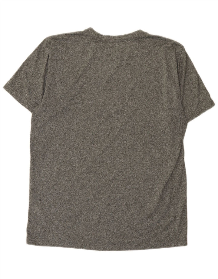 Tricou cu grafic Nike Dri Fit pentru bărbați Top Medium Gri din poliester cu pete
