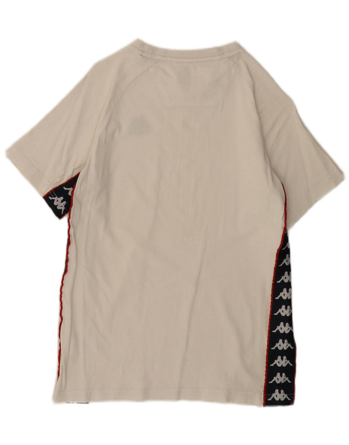 Tricou grafic pentru bărbați Kappa Top mic din bumbac alb