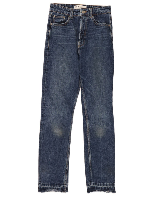 Blugi slim pentru femei Zara EU 34 XS W24 L28 Bleumarin
