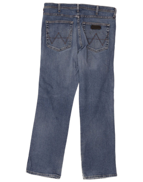 Blugi drepti Wrangler pentru bărbați Arizona Stretch W36 L32 Bumbac albastru