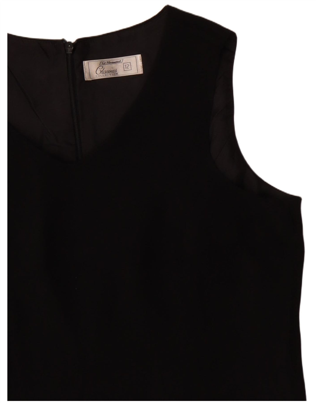 ST. BERNARD Womens Sleeveless Sheath Dress UK 12 Medium  Black Polyester