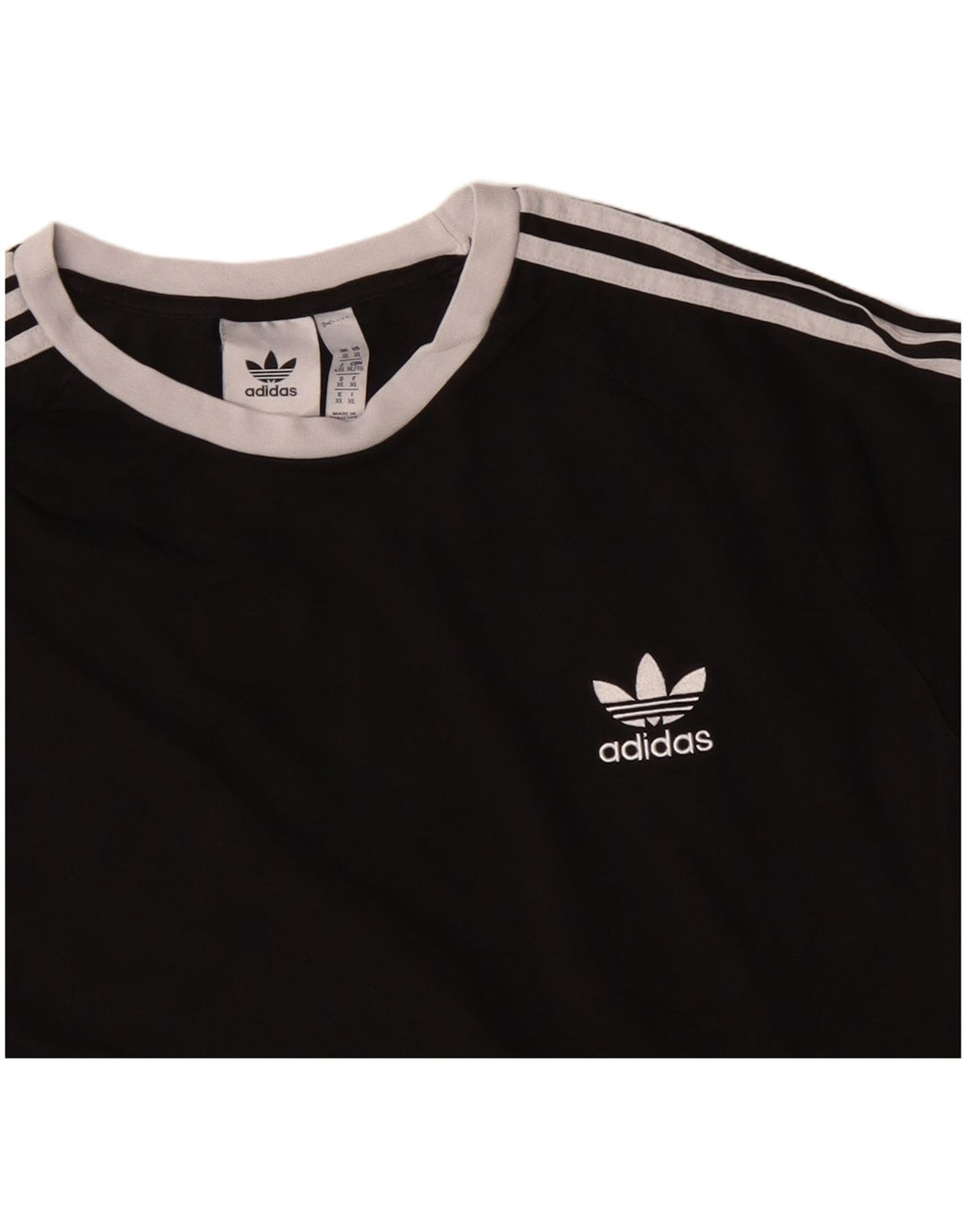 Top ADIDAS pentru bărbați cu mânecă lungă XL, bumbac negru