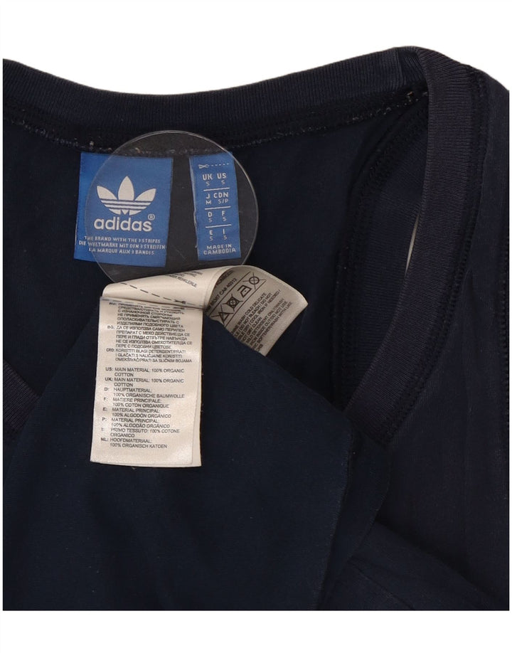 Vesta grafică pentru bărbați Adidas, mic, albastru, bumbac