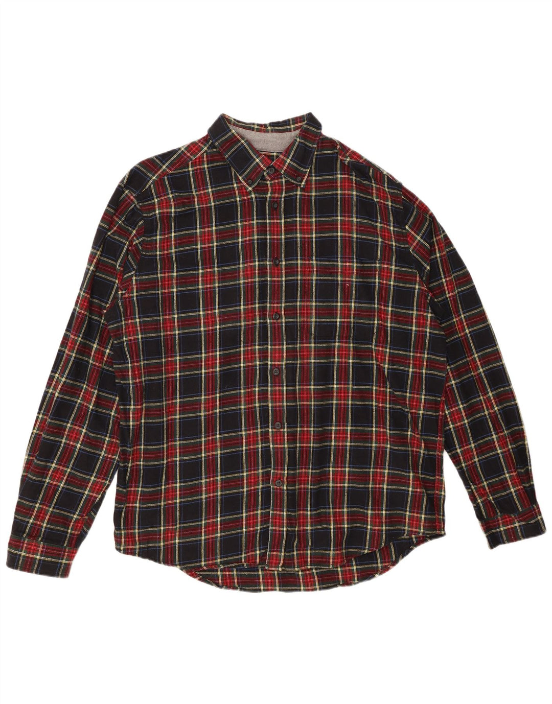 Cămașă de flanel pentru bărbați EDDIE BAUER XL, bumbac cu carouri multicolore