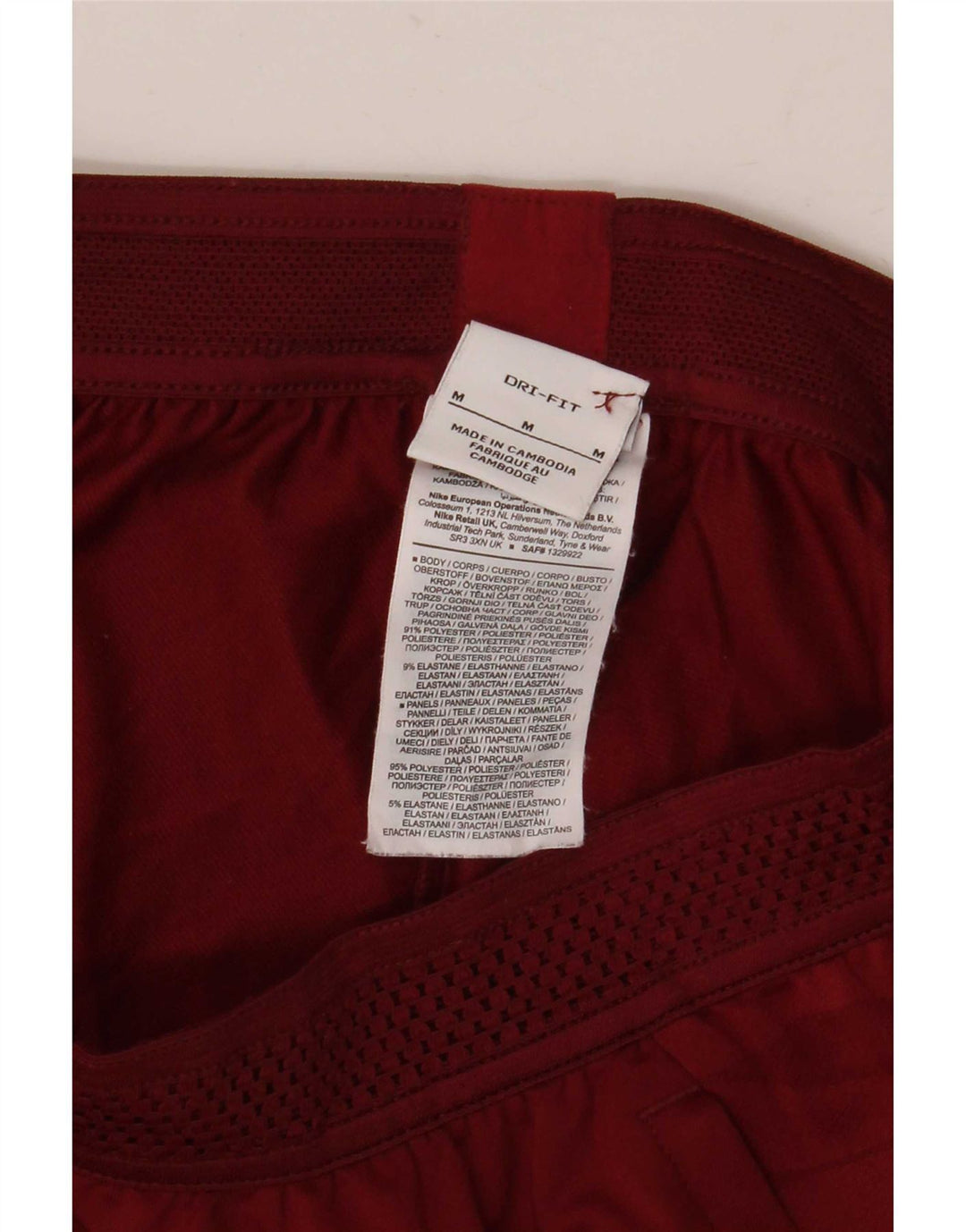 Pantaloni de trening Nike pentru bărbați, roșu mediu, poliester color bloc