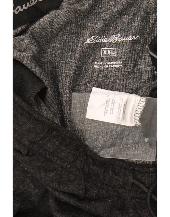 EDDIE BAUER Mens Tracksuit Trousers 2XL Grey Polyester Vintage Eddie Bauer and Second-Hand Eddie Bauer from Messina Hembry 