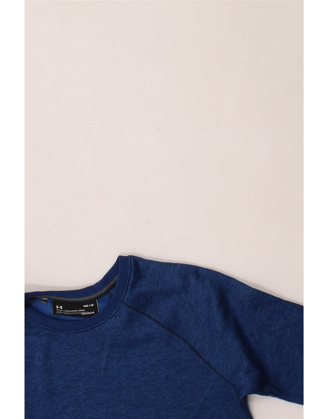 UNDER ARMOUR Womens Sweatshirt Jumper UK 14 Medium Blue Sports Vintage Under Armour and Second-Hand Under Armour from Messina Hembry 