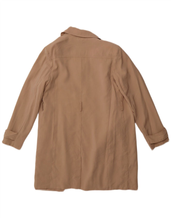 Trench deschis pentru femei BANANA REPUBLIC UK 14 Medium Beige Viscose