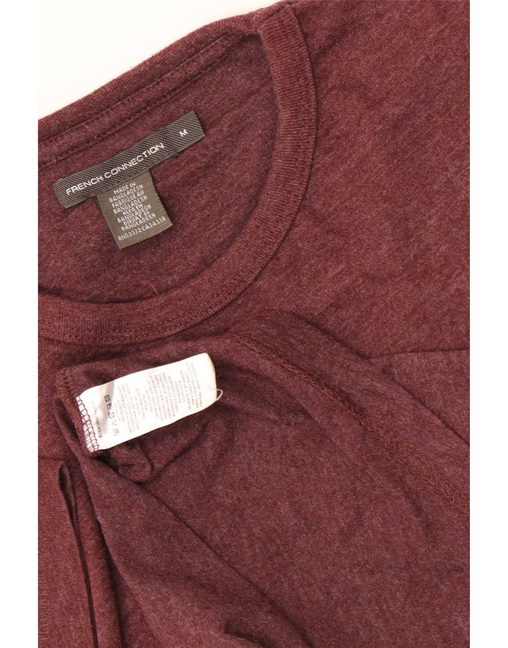 Tricou pentru bărbați French Connection Top Medium Maroon Flecked Bumbac
