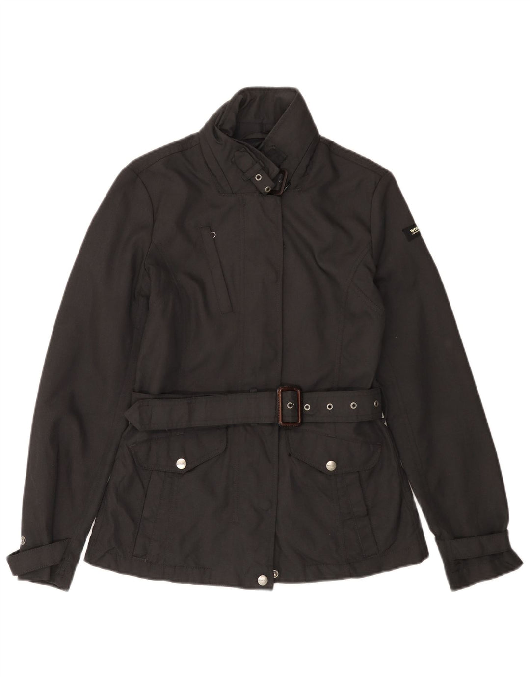 WOOLRICH Jachetă utilitare pentru femei UK 10 Small Black Nylon
