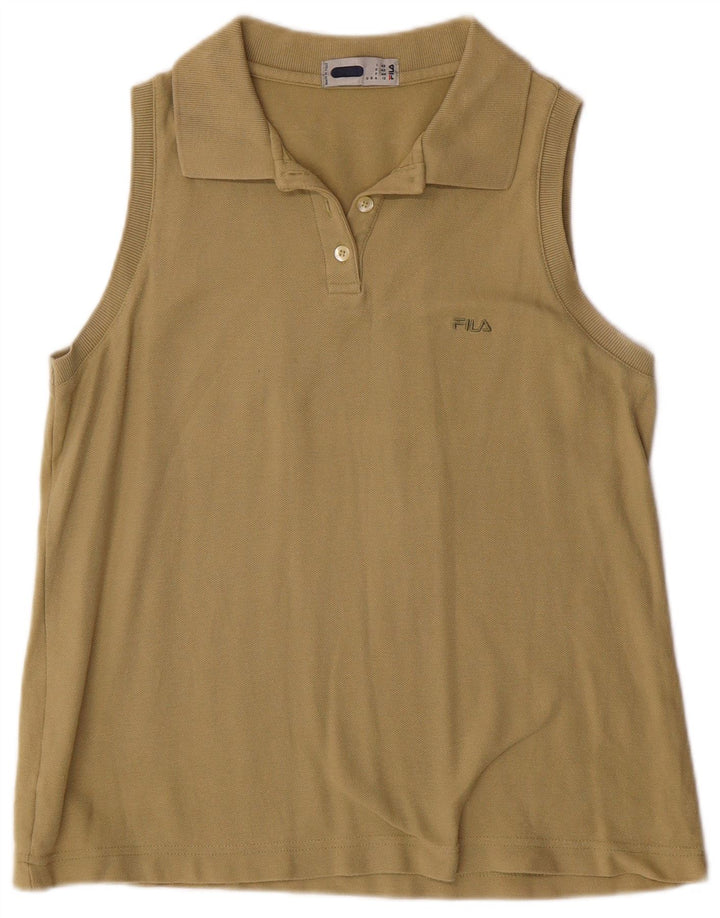Tricou polo fără mâneci pentru femei FILA IT 48 XL kaki