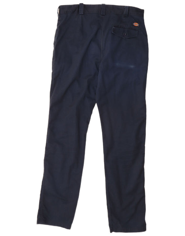Pantaloni chino drepți pentru bărbați Dickies W36 L33 poliester bleumarin