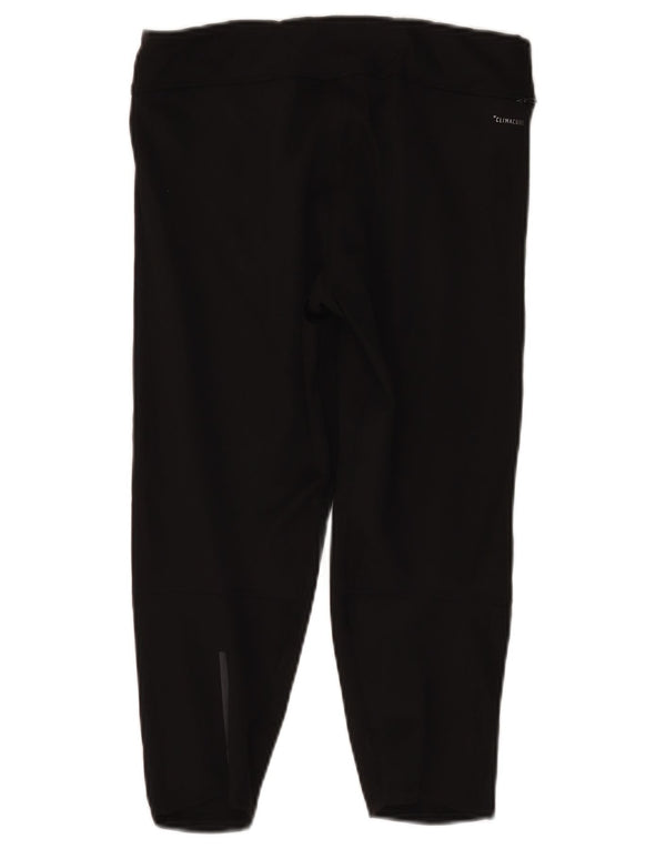 Leggings Capri pentru alergare Adidas pentru femei UK 12 Medium Black Sports