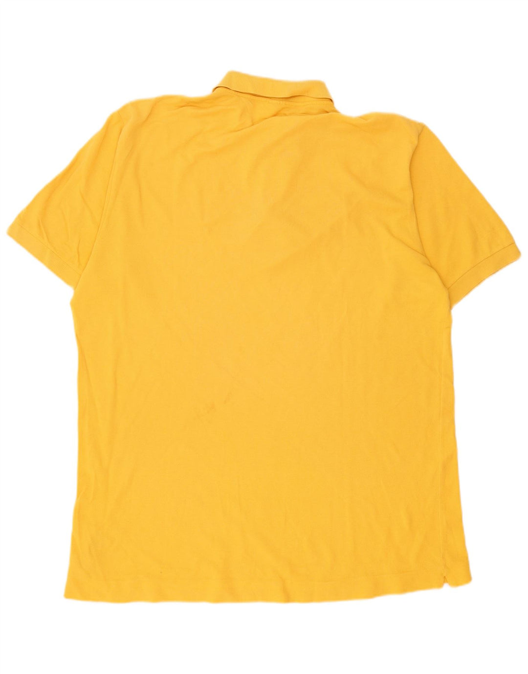 Tricou polo Benetton pentru bărbați, bumbac galben mare