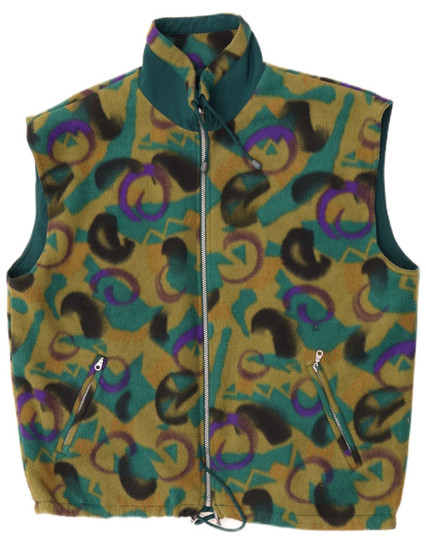 Triumph Gilet reversibil pentru bărbați din Fleece UK 44 2XL Multicolor Paisley