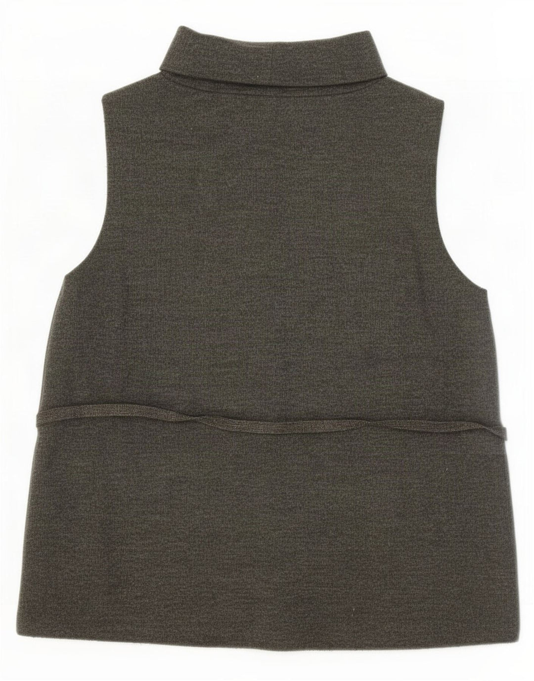 Vest Vest Top Femei Zara UK 14 Mare Kaki Bumbac