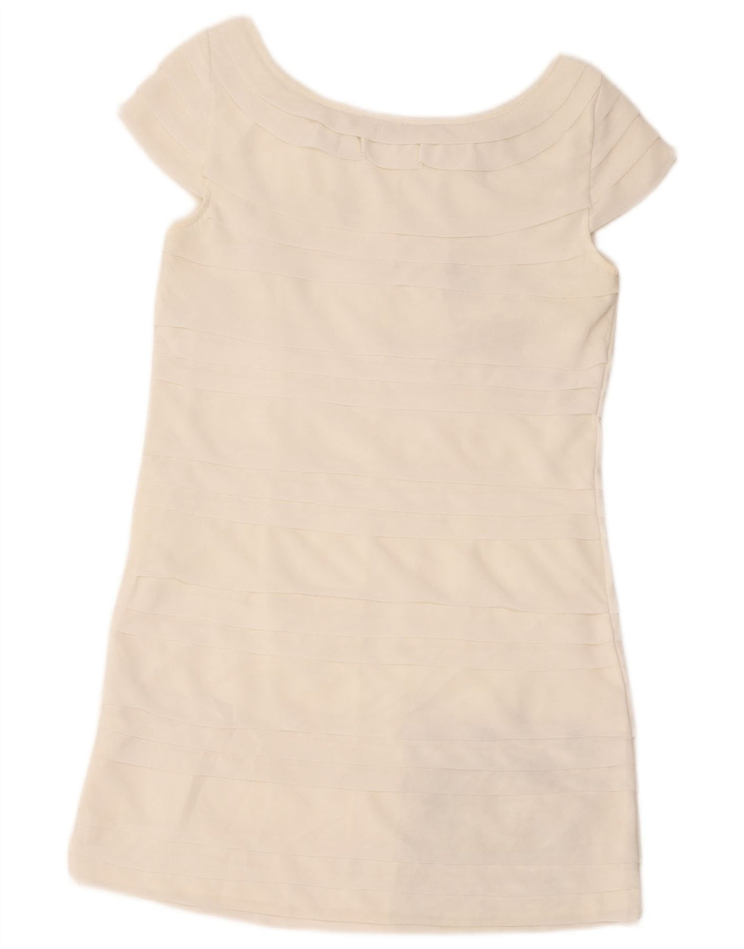 Rochie cu etaje pentru femei French Connection UK 10 Poliester alb mic